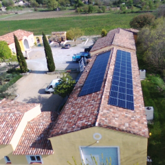 Installation de panneaux photovoltaques  Callas